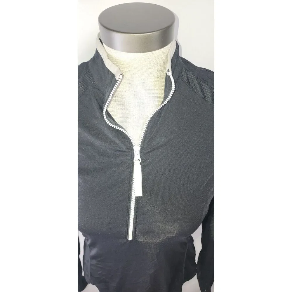 Goode Rider Luxe long sleeve black Equestrian Shirt size S - Picture 6 of 6